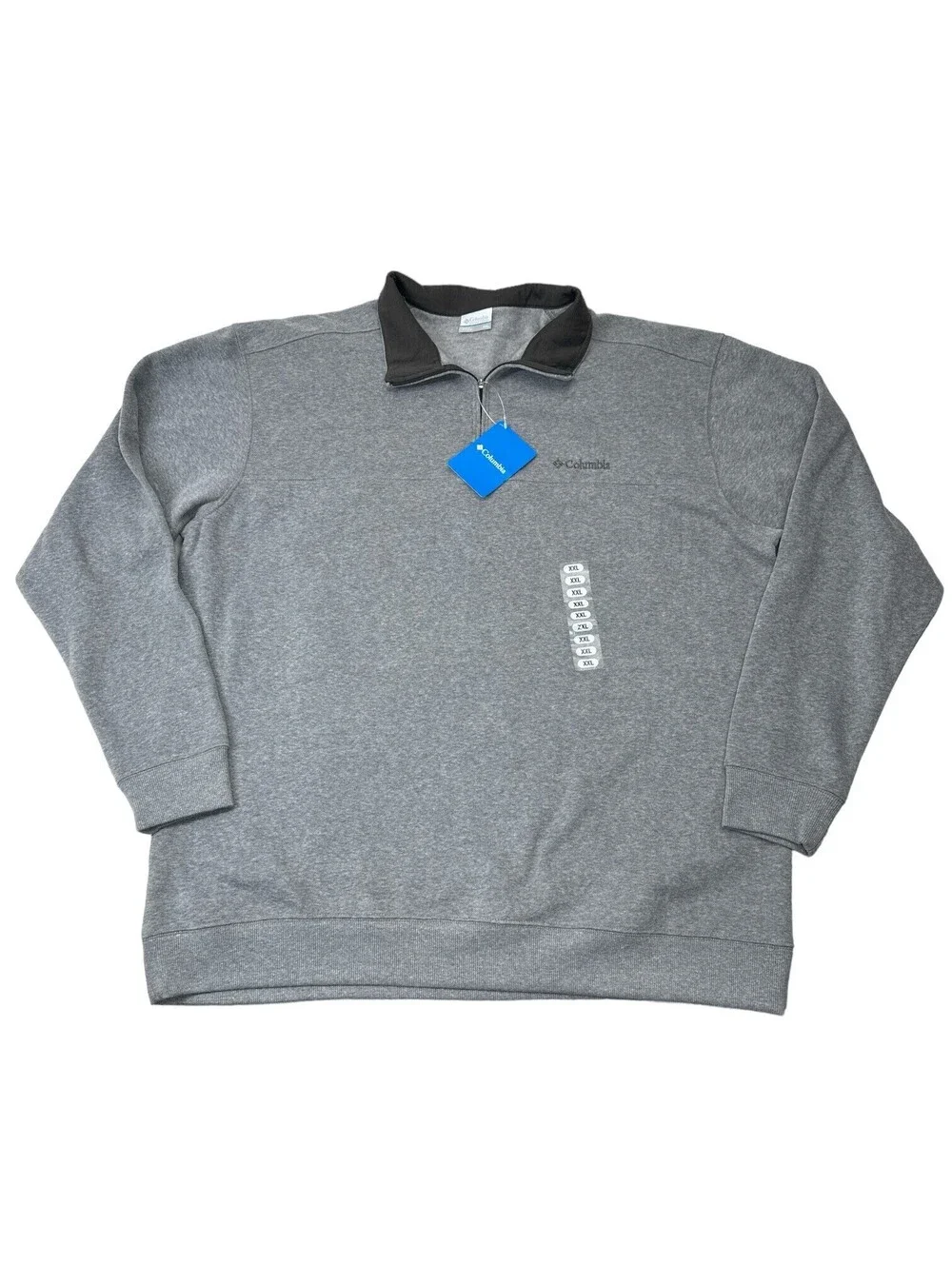 Columbia Men's Grey Heather Hart Mountain II 1/4 Zip Fleece Sweater XXL